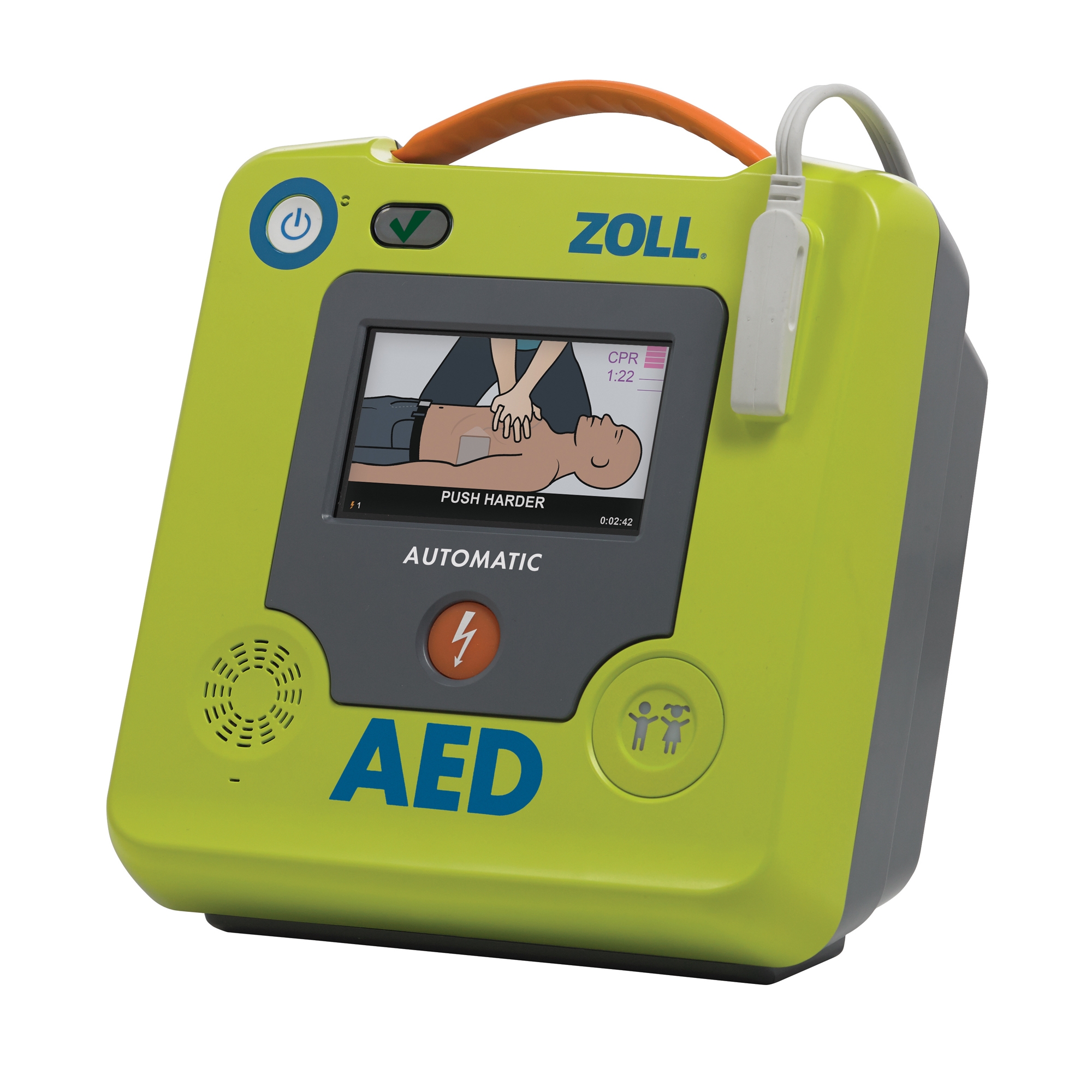 Defibrillator AED Unit Automatic Zoll® Electrode Pads Contact by Zoll Medical, Inc.  ID 	8511-001102-01